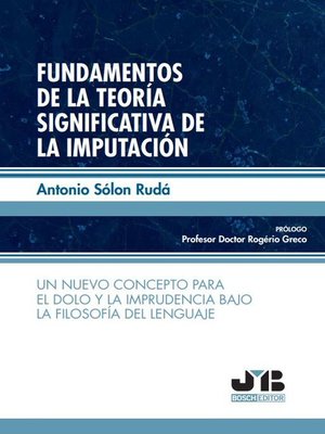 cover image of Fundamentos de la teoría significativa de la imputación